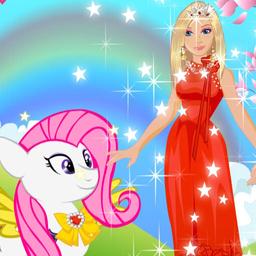 Barbie and Pony Dressup