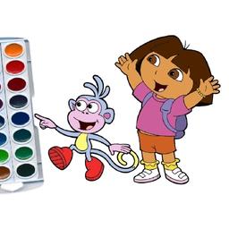 Dora The Explorer Coloring Book