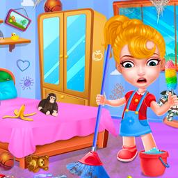 Baby Doll House Cleaning Game