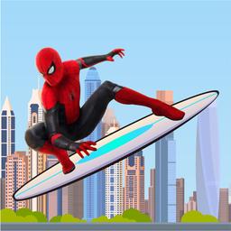 Spiderman Skateboarding