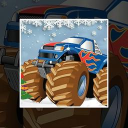 Winter Monster Truck Puzzles