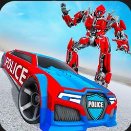 US Police Car Real Robot Transform