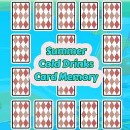 Summer Cold Drinks Card Memory