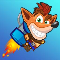 Flying Crash Bandicoot