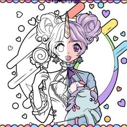 Anime Girls Coloring Book: Pop Manga Coloring