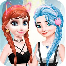 elsa and anna Dress Up Makeup